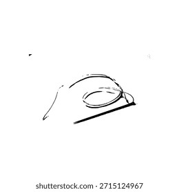 agulha desenho vetor isolado no branco