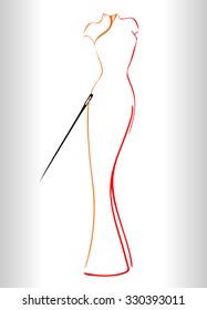 needle and dresses