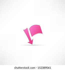 needle with a flag