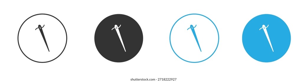 Ícone de agulha para app e web design. Ilustração de elemento simples.