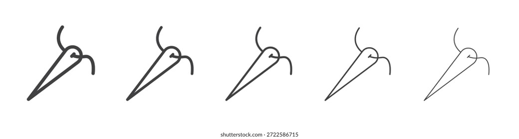 Ícone de agulha design, logo, app, UI. Ilustração vetorial, EPS