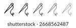 Needle icon filled flat sign concept for web design.