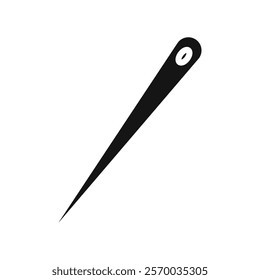 Needle icon Flat simple outline set