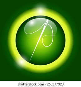 Needle icon  Flat vector illustrator Eps 10