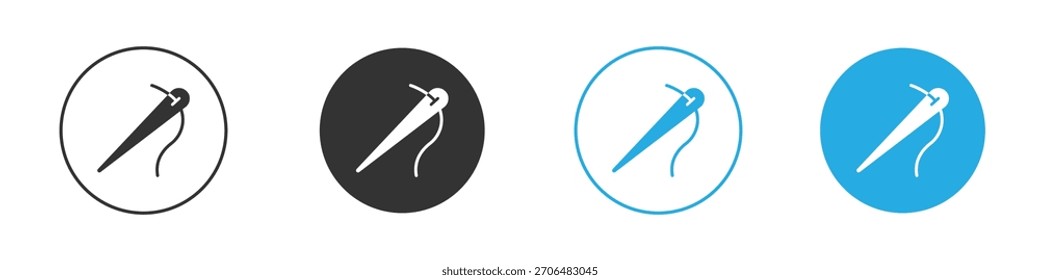 Needle icon. Graphic icon design template