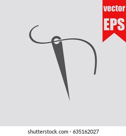 Needle icon infographic isolated in flat style.Vector illustration.