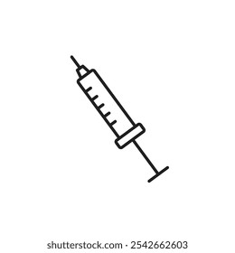 Needle icon isolated on white background