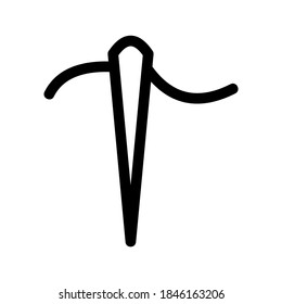 Needle icon or logo isolated sign symbol vector illustration - high quality black style vector icons
