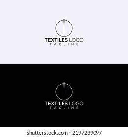 Needle icon or logo - vector sewing symbol for design
