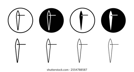 Needle icon Outline vector for web ui