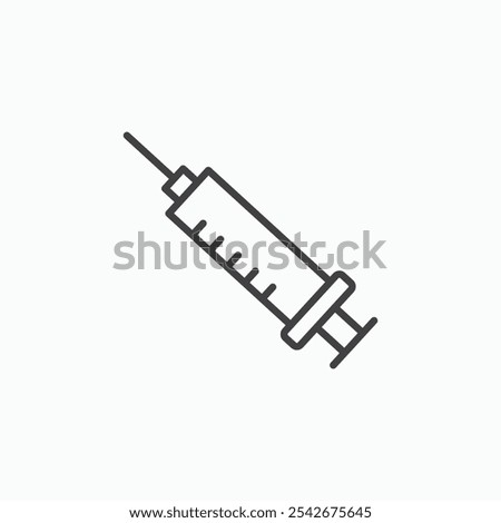Needle icon set in black color
