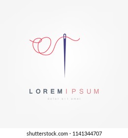 Needle Icon. Needle for sewing