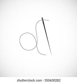 costura de iconos de aguja - diseño