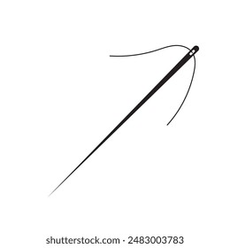  Needle icon. Sewing Needle icon. Thread needle icon on Flat style vector illustration.