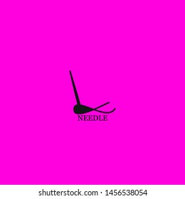 needle icon sign signifier vector