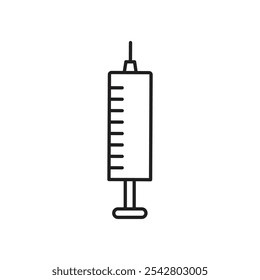 Needle icon simple black line style.