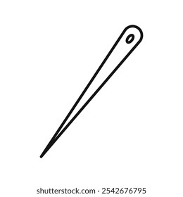 Nadel-Symbol Dünne Linie Kunst einzeln