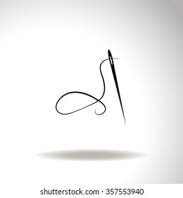 Needle icon. Vector