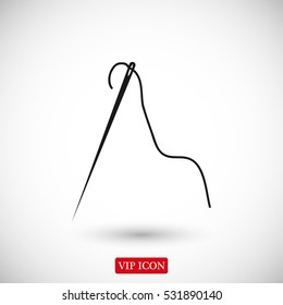 needle icon, vector best flat icon, EPS