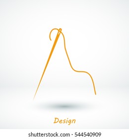 needle icon, vector best flat icon, EPS