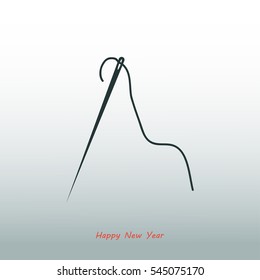 needle icon, vector best flat icon, EPS