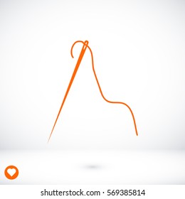 needle icon, vector best flat icon, EPS