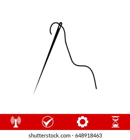 needle icon, vector best flat icon, EPS