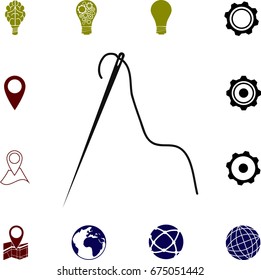 needle icon, vector best flat icon, EPS