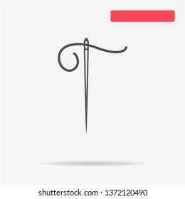 Needle icon. Vector concept illustration for design.