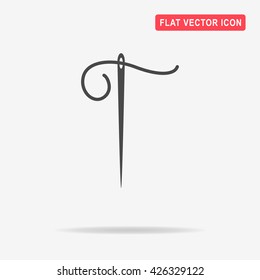 Needle icon. Vector concept illustration for design.
