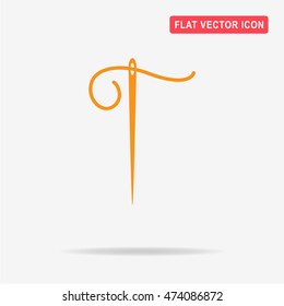 Needle icon. Vector concept illustration for design.