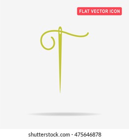 Needle icon. Vector concept illustration for design.
