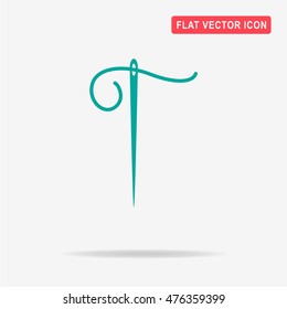 Needle icon. Vector concept illustration for design.