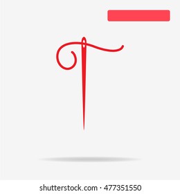 Needle icon. Vector concept illustration for design.
