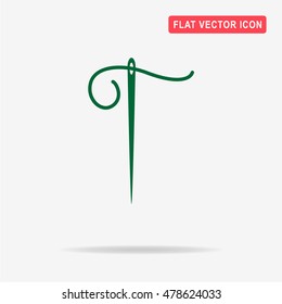 Needle icon. Vector concept illustration for design.
