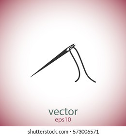 Needle icon, vector design element
