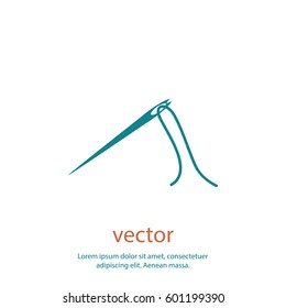 Needle icon, vector design element