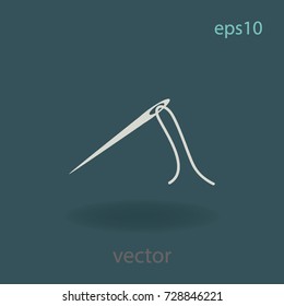 Needle icon, vector design element