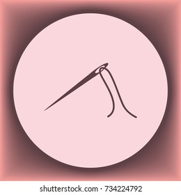 Needle icon, vector design element