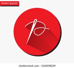 Needle icon. Vector Eps 10 . Lorem Ipsum Flat Design