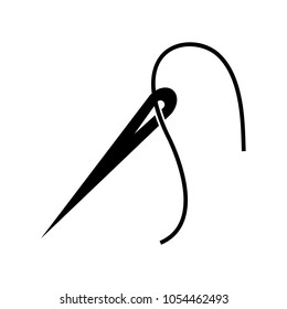 needle icon, vector illustration