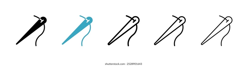 Needle icon vector illustration set