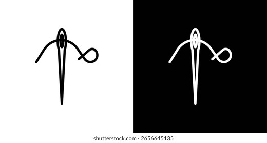 Vector de icono de aguja, símbolo, ilustraciones de logotipo