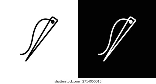 Vector de icono de aguja, símbolo, ilustraciones de logotipo