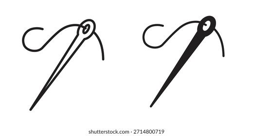 Vector de icono de aguja, símbolo, ilustraciones de logotipo