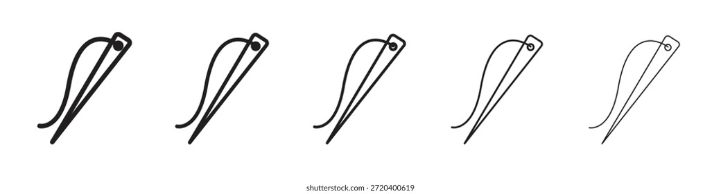 Vector de icono de aguja, símbolo, ilustraciones de logotipo