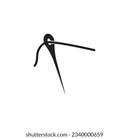 Logo für die Vektorgrafik-Vektorgrafik mit Nadelsymbol