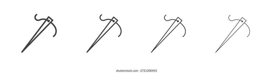 Iconos de la aguja para el gráfico y el Diseño web.