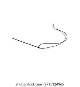 needle isolated on white background