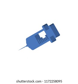 Needle isometric left top view 3D icon